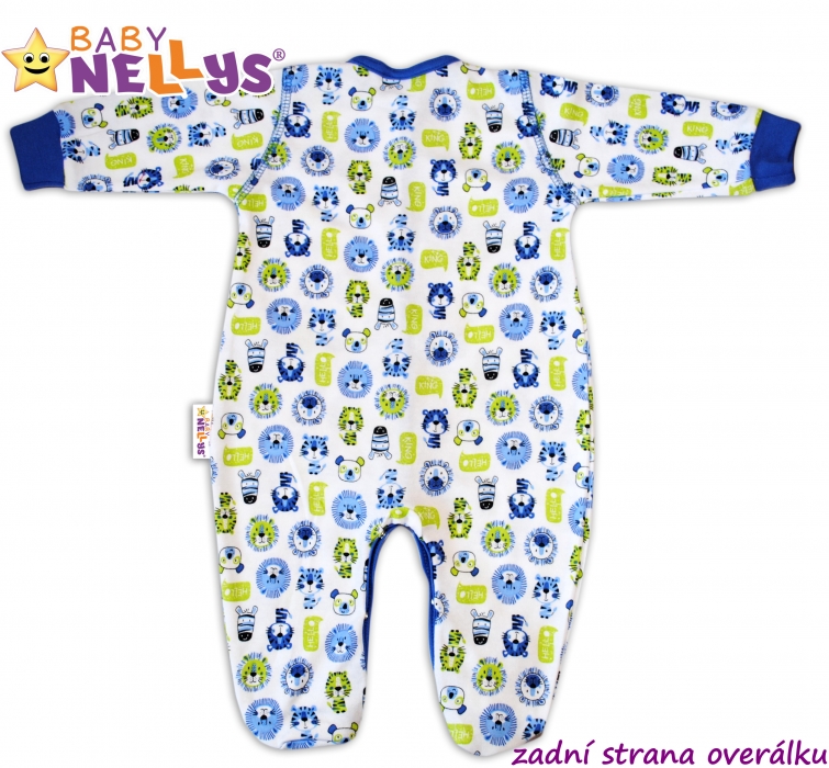 Baby Nellys Chlapecký kojenecký overal Hello Lion - vel.80