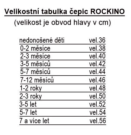 Rockino Dívčí čepice 5061 - vel.56