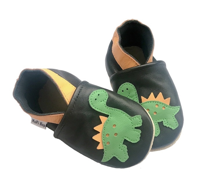 Hopi Hop Kožené capáčky DINO - vel.M