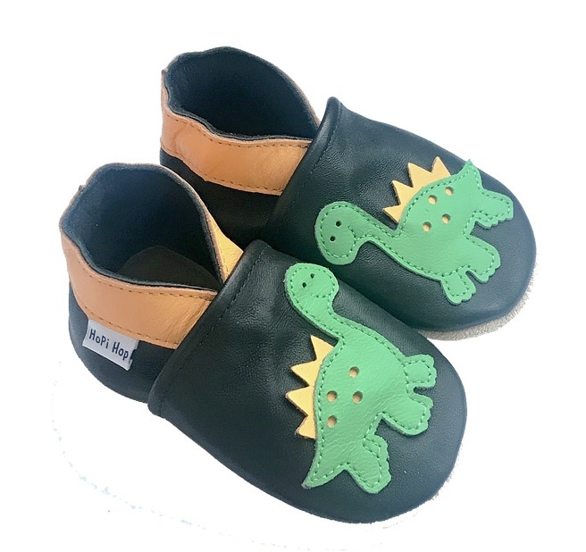 Hopi Hop Kožené capáčky DINO - vel.M