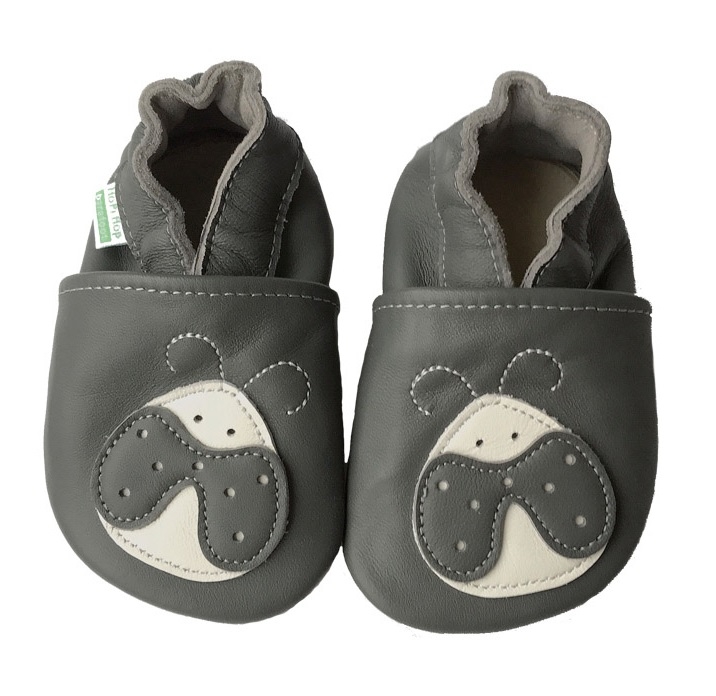 Hopi Hop Kožené barefoot capáčky Beruška - vel.M