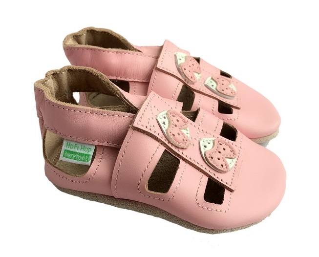Hopi Hop Kožené barefoot capáčky/sandálky Beruška - vel.L