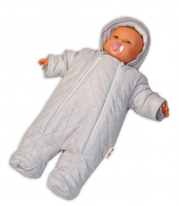 Baby Nellys Kojenecká zimní kombinéza/overal Lux - vel.62