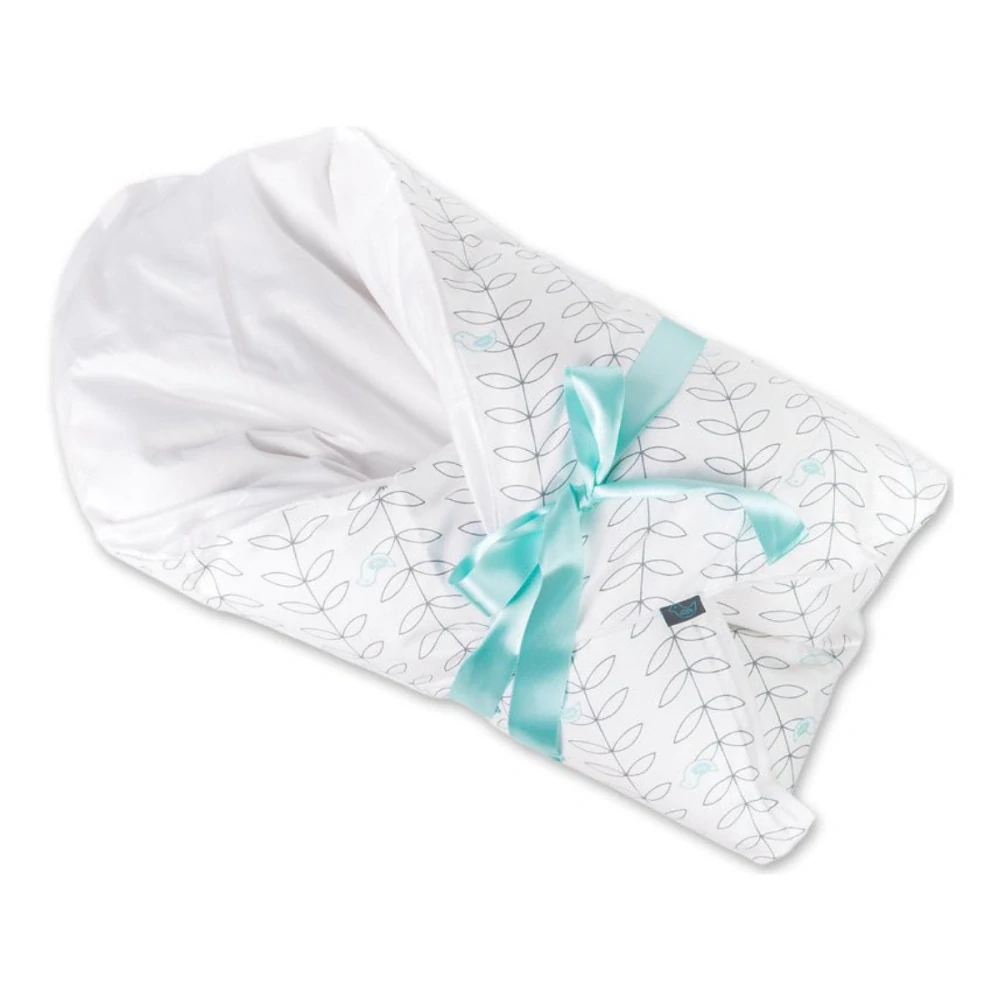 Alla Baby Péřová zavinovačka - Modrý ptáček + Náhradní povlak
