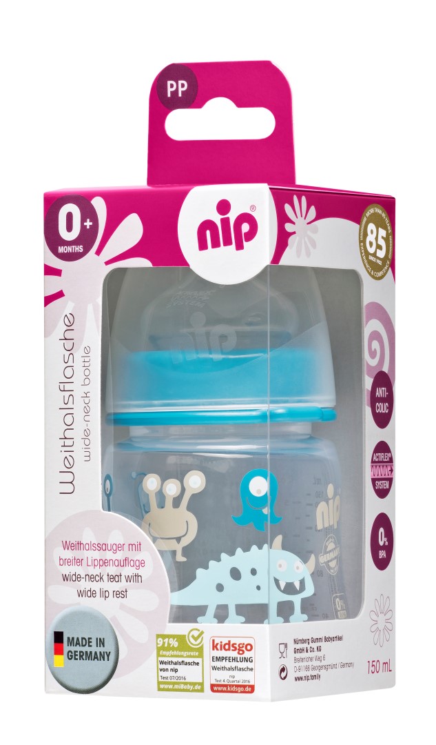 NIP Kojenecká láhev 150ml - 0m+