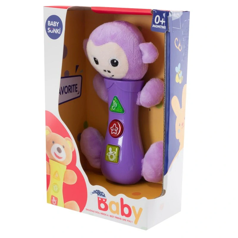 Euro Baby BABY SÜNKI Hračka se zvuky na baterie - Opička
