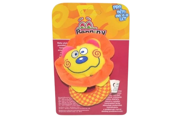 Benn!ny Baby plyš chrastítko - Lev
