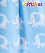 Baby Nellys Deka z úpletu - Slon