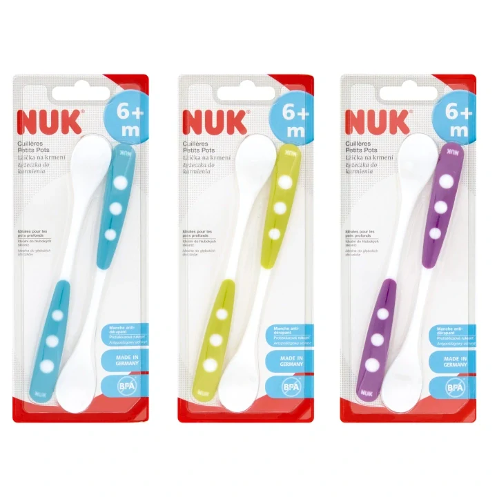 NUK Lžička na krmení 2ks - 6m+