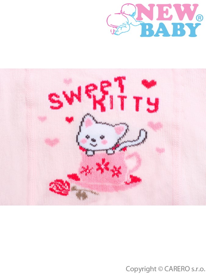 New Baby Dětské punčocháče - Sweet Kitty - vel.68-74