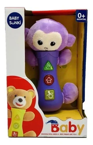 Euro Baby BABY SÜNKI Hračka se zvuky na baterie - Opička