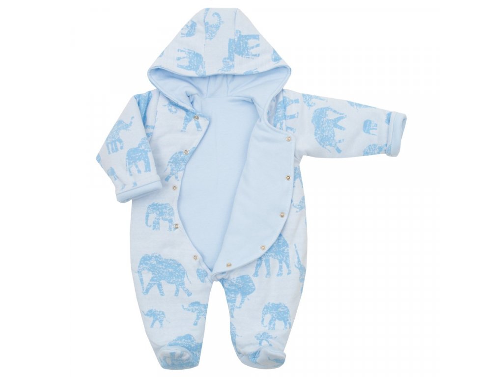 Baby Service Kojenecká termokombinéza SLONI - vel.56