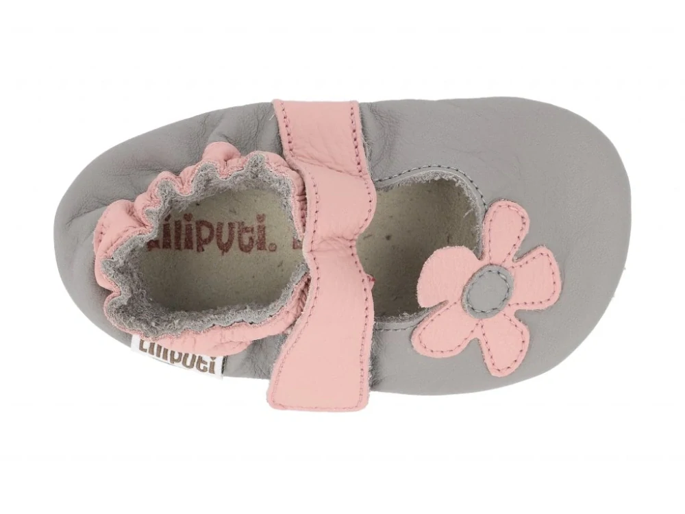 Liliputi Kožené capáčky Kalahari grey - vel.M