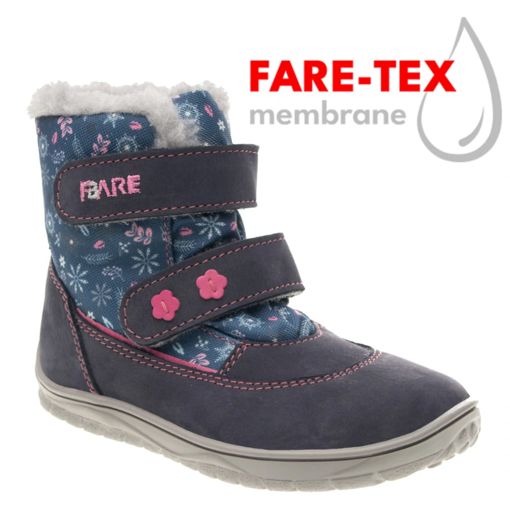 FARE BARE FINKY Zimní nepromokavá obuv B5541203 - vel.28