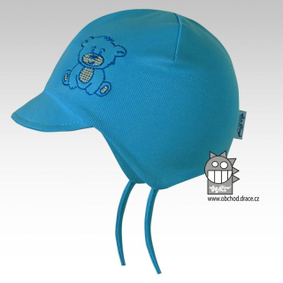 Dráče Kojenecká čepička s kšiltem Puppy - vel.40-42