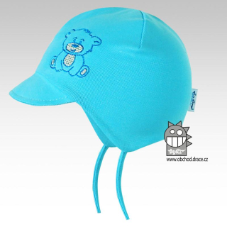 Dráče Kojenecká čepička s kšiltem Puppy - vel.36-38