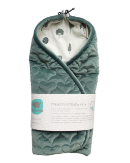 Pink no More Zavinavací deka do autosedačky Green&Trees