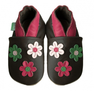 Hopi Hop Kožené capáčky barefoot Večerní louka - vel.M