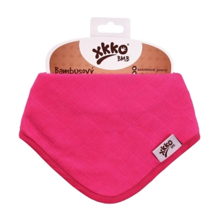 XKKO BMB Bambusový dětský slintáček - Magenta