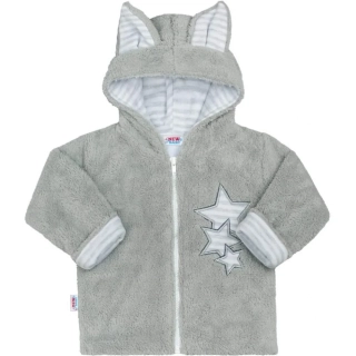 NEW BABY Dětská zimní mikina Ušáček - vel.62