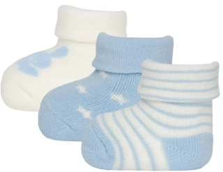 EWERS Kojenecké ponožky 3pack 205000/0002 - NEWBORN