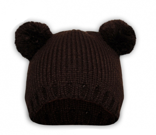 Baby Nellys Zimní dětská čepice MEDVÍDEK - 38-54cm